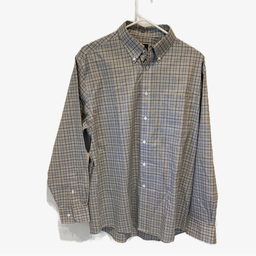 Jos. A. Bank men’s dress.  Long sleeve, button down front.  Button collar size M